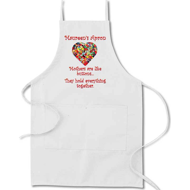 Mothers Like Buttons Personalised Apron