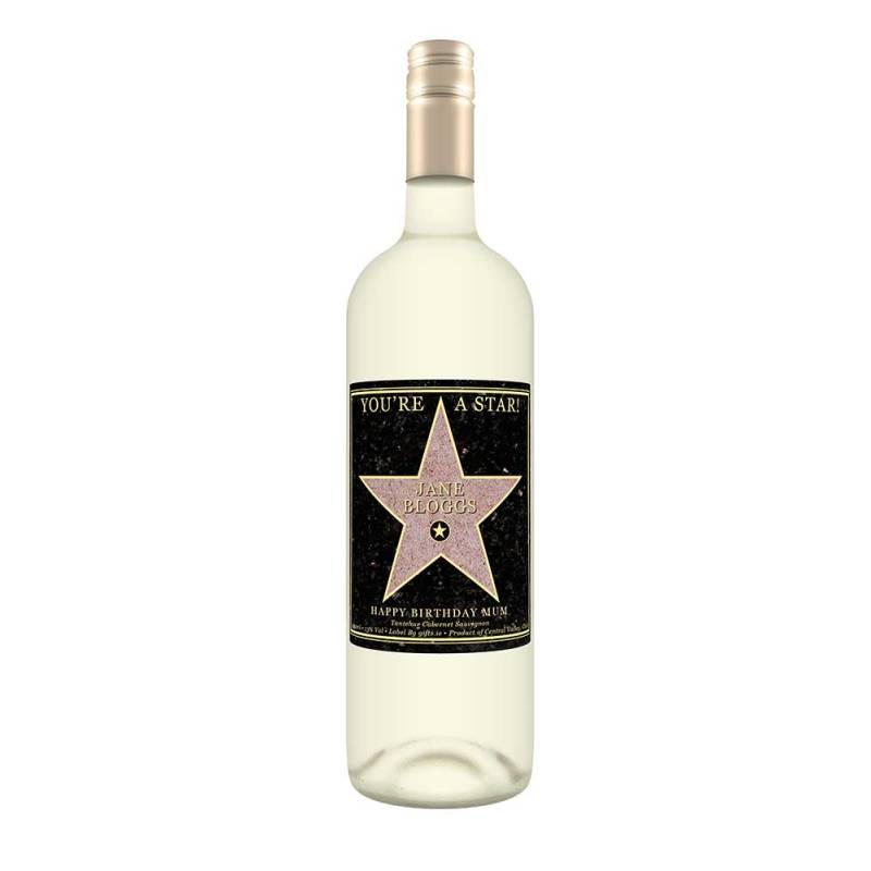 You're A Star Personalised Wine