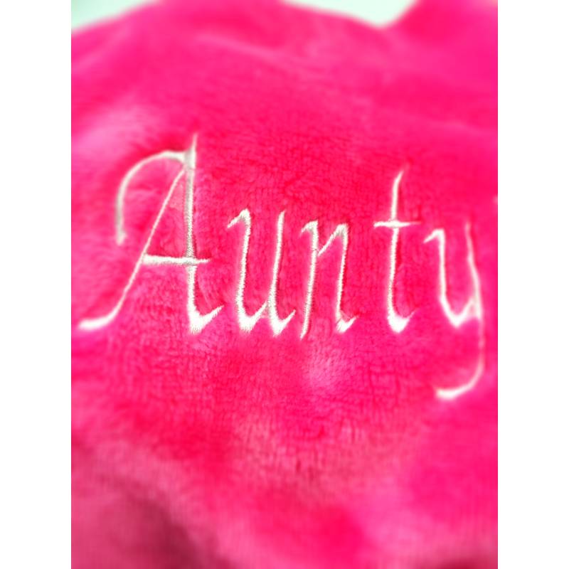 Embroidered Bathrobe - Pink