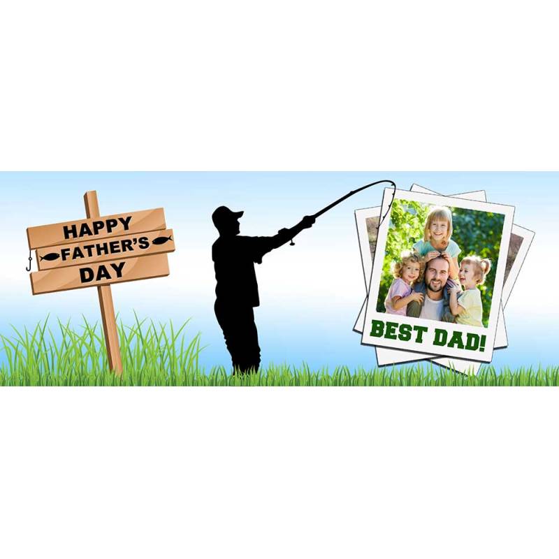 Fisherman Best Dad Personalised Photo Mug