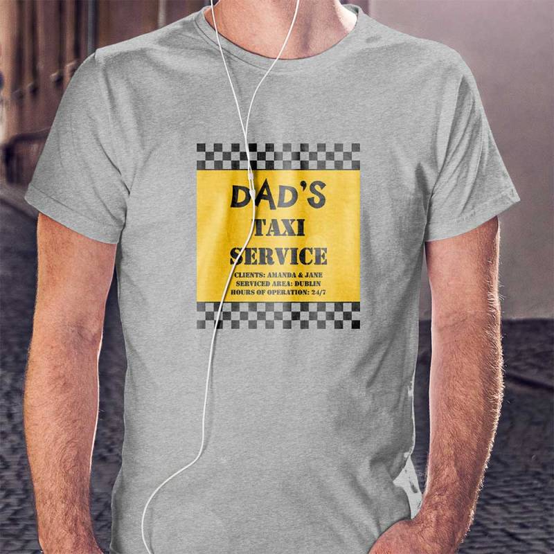 Dad's Taxi Service Personalised T-Shirt