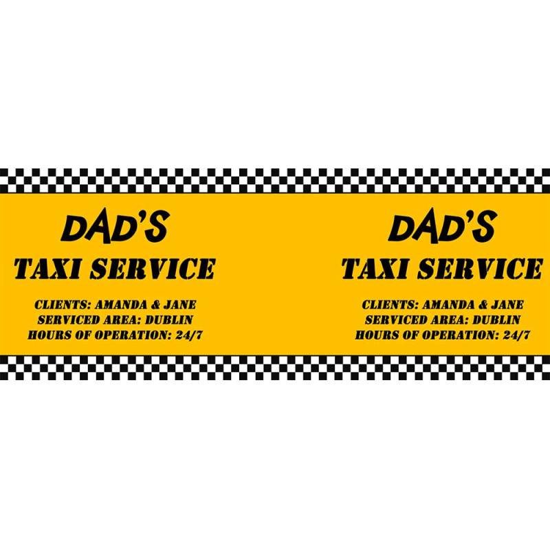 Dad's Taxi Service Personalised Photo Mug