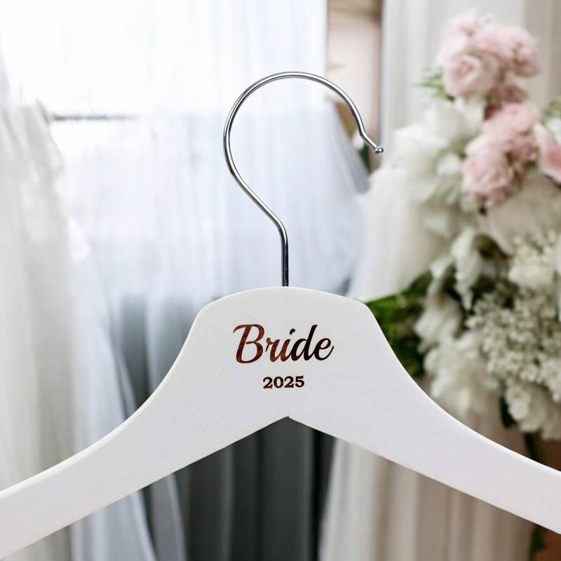 Bridal Party Personalised Wooden Hangers