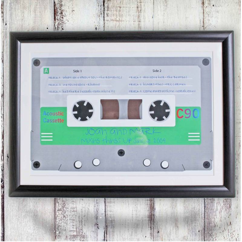 Cassette Tap Personalised Framed Poster