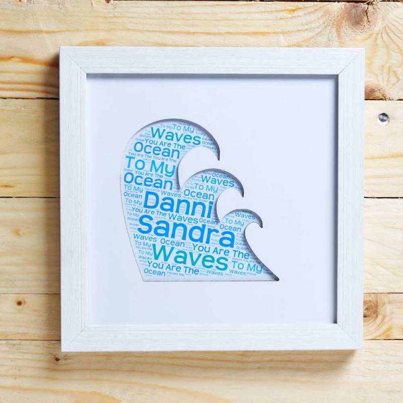 Wave to my Ocean Personalised Small Frame