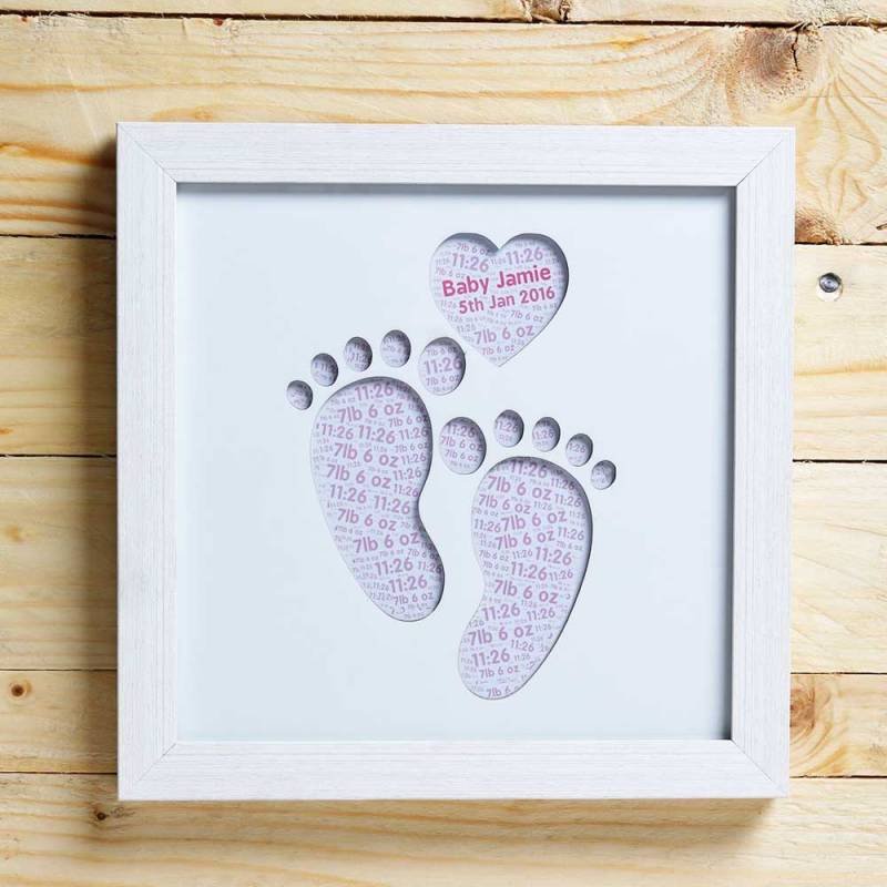 New Baby Personalised Small Frame