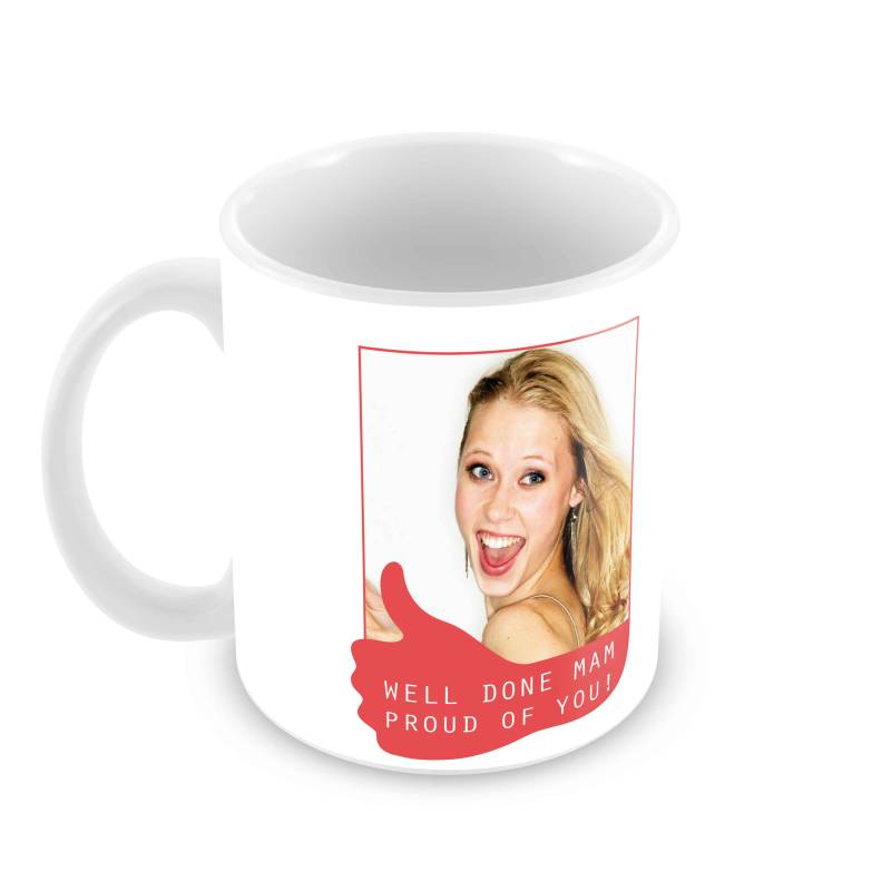 Congratulations Mam Personalised Photo Mug