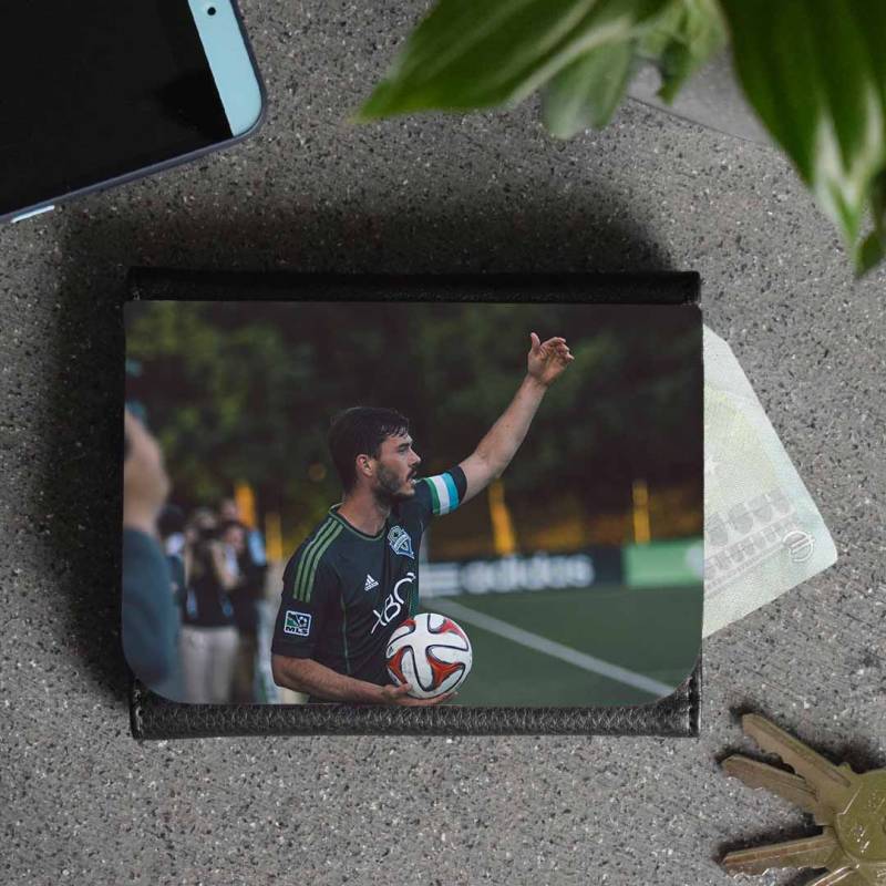 Any Photo Leather Wallet - Black