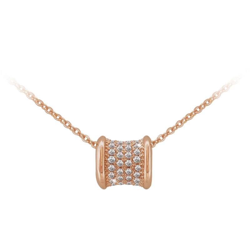 Rose Gold Barrell Pendant