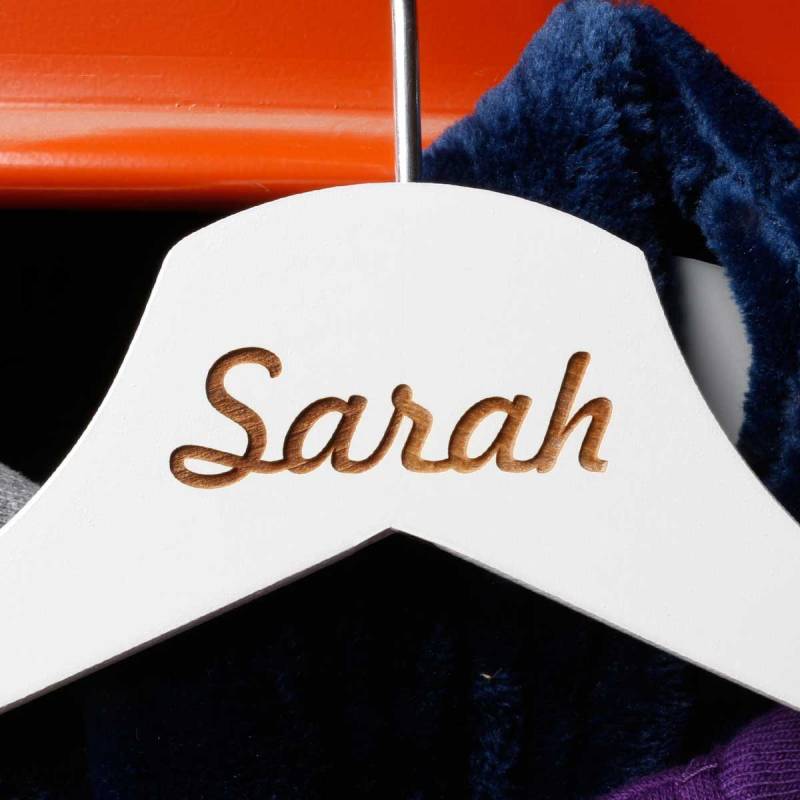 Wedding - Three Part Personalised Wooden Hangers