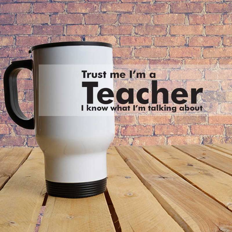 Trust Me I'm A.... - Travel Mug (White)