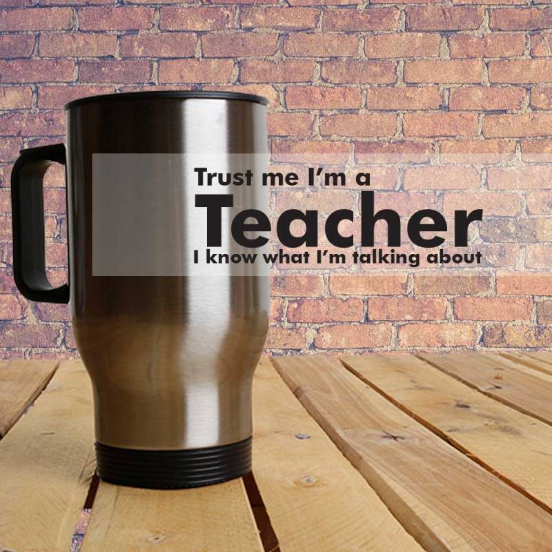 Trust Me I'm A.... - Travel Mug (Metallic)