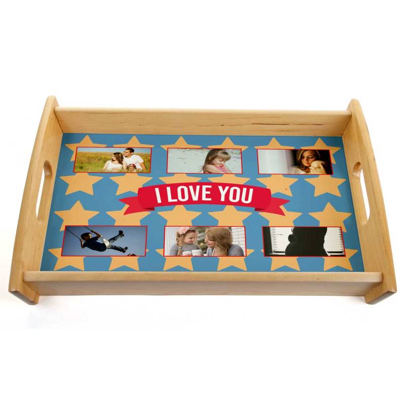 I Love You - Personalised Photo Serving Tray