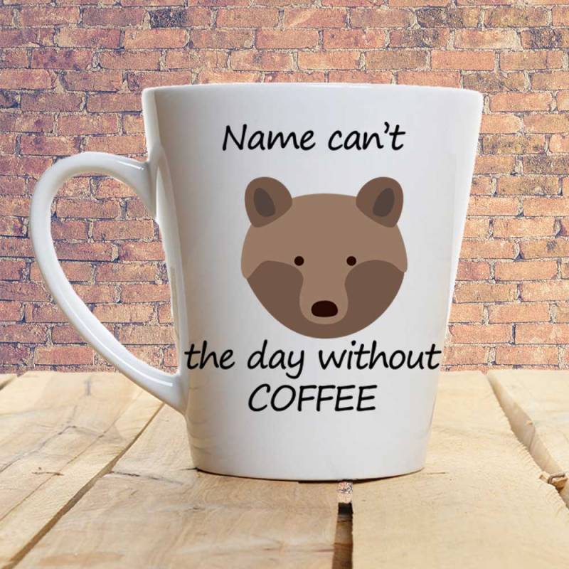 Can't Bear a Morning Without Coffee - Personalised Latte Mug