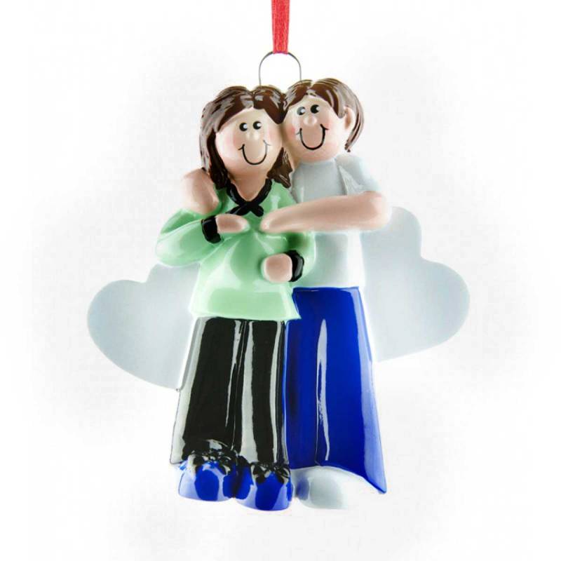 Personalised Christmas Ornament - Pregnant Couple