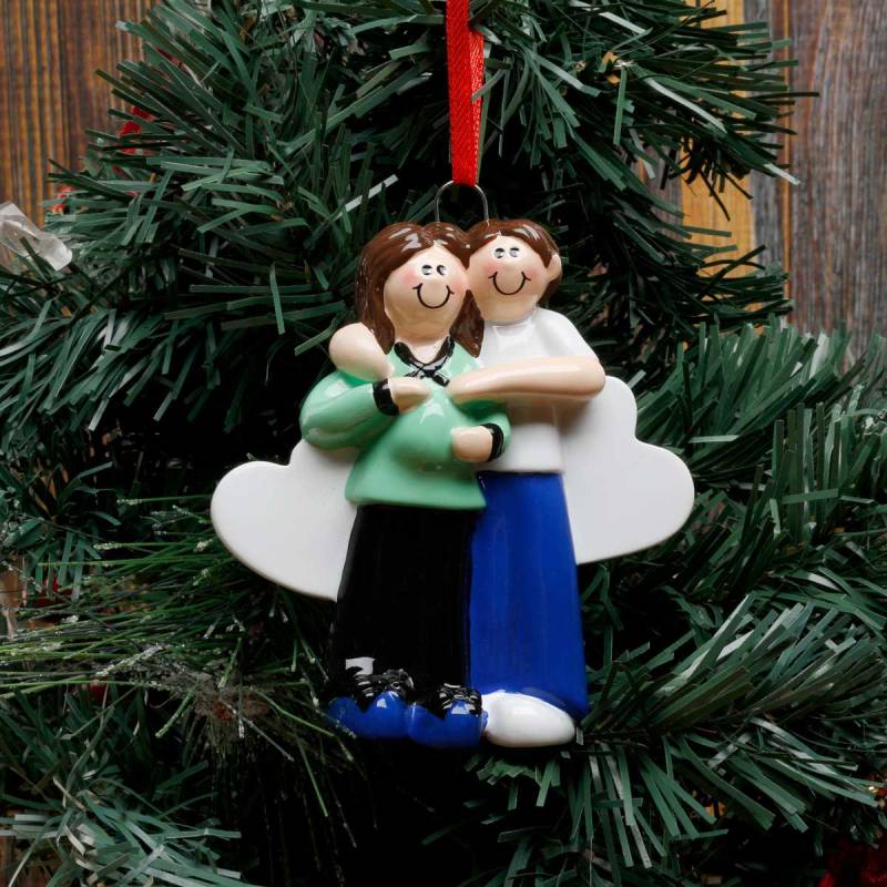 Personalised Christmas Ornament - Pregnant Couple