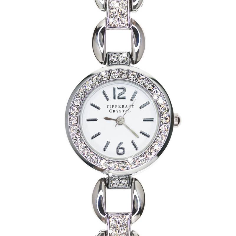 Sky-Era Silver Ladies Watch from Tipperary Crystal