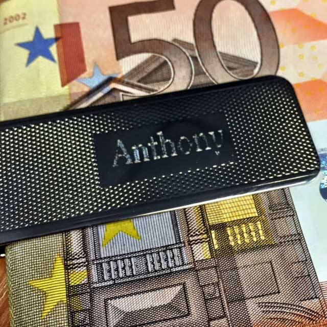 Personalised Steel Money Clip