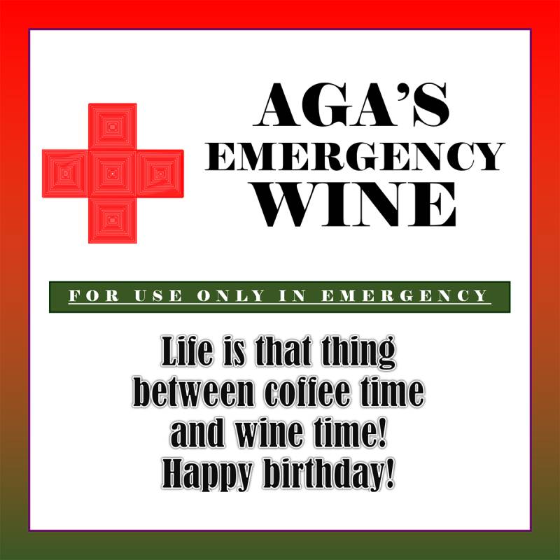 Emergency Personalised Wine