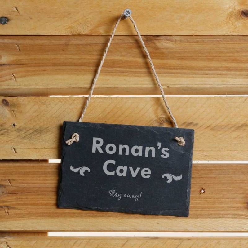 Room Sign Personalised Slate