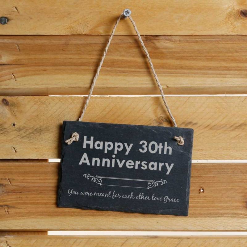 Anniversary Personalised Slate