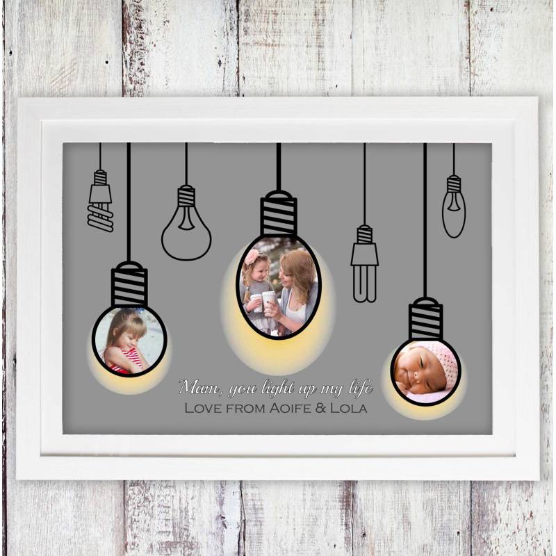 Light Bulbs A3 Poster