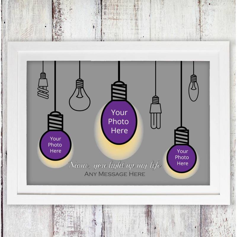 Light Bulbs A3 Poster