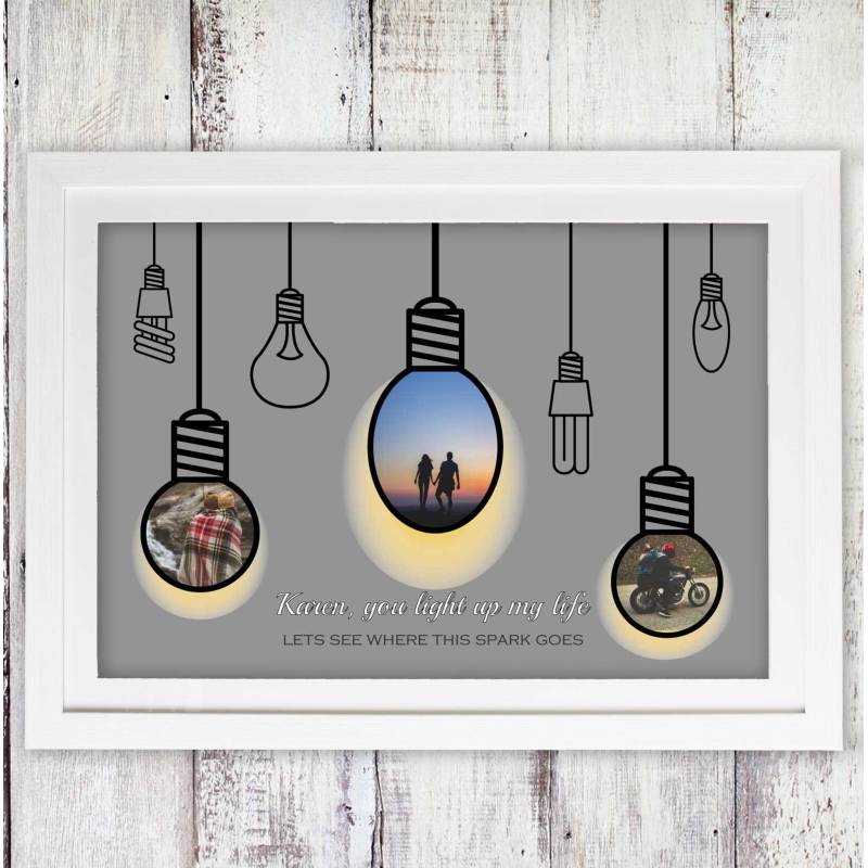 Light Bulbs A3 Poster