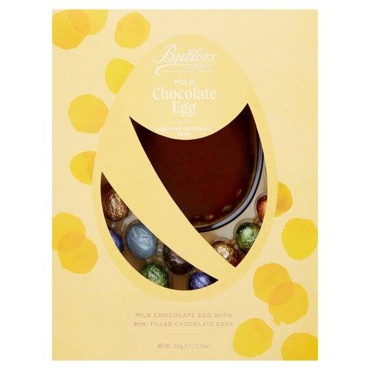 Butlers Large Milk Chocolate Boxed Egg With Mini Filled Eggs 350g