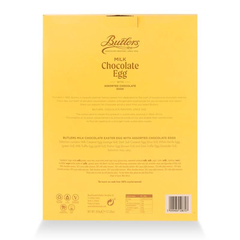 Butlers Large Milk Chocolate Boxed Egg With Mini Filled Eggs 350g