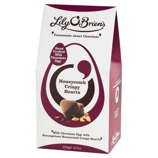 Lily O'Brien Honeycomb Crispy Heart Pouch Easter Egg 230g