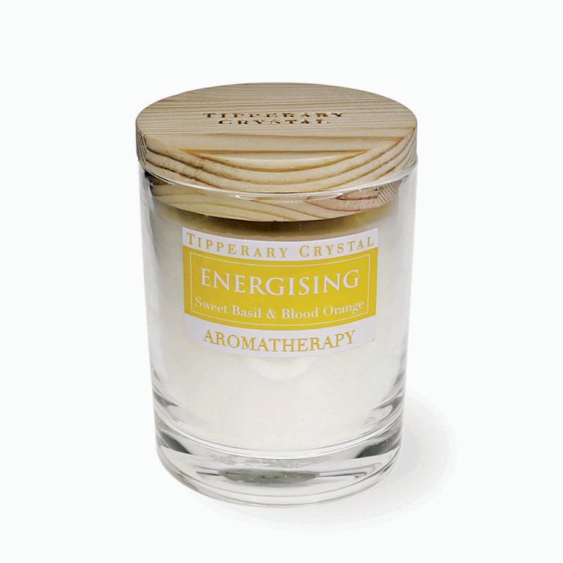 Aromatherapy Candle: Engergising - Sweet Basil & Blood Orange