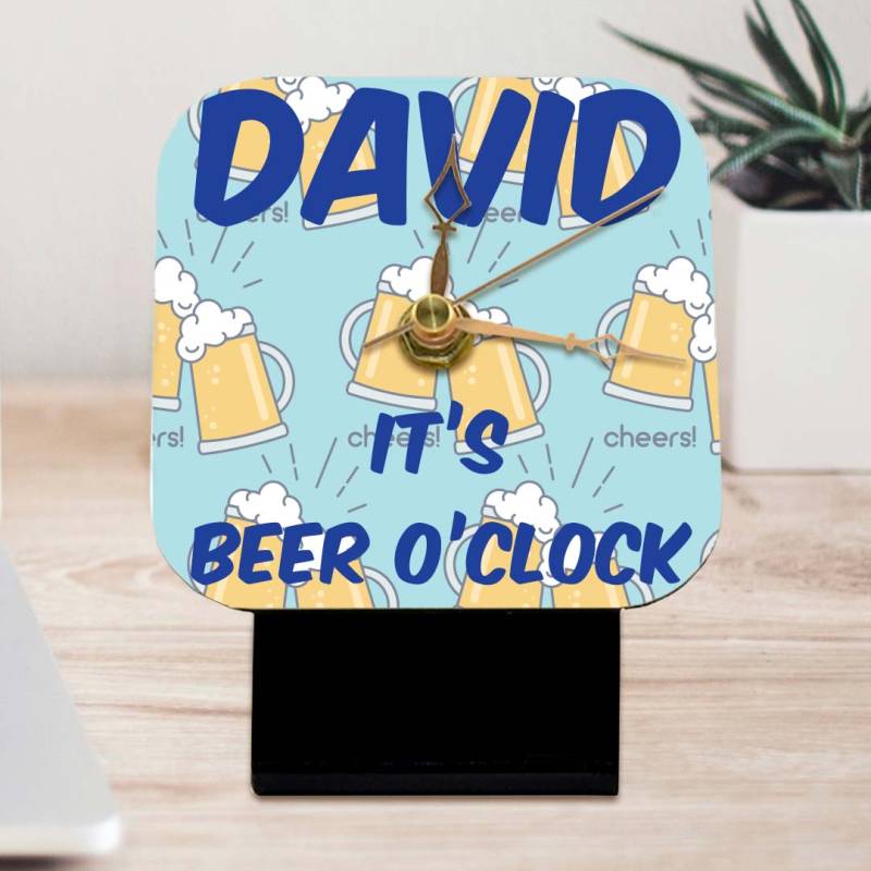 Beer O'clock Table Clock