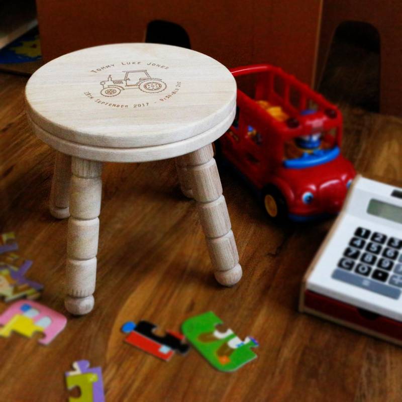 Children's Personalised Tracker Milk Stool