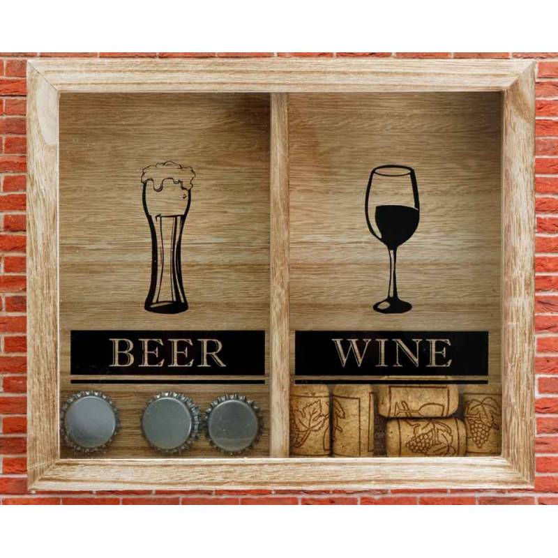 Beer Cap & Wine Cork Holder