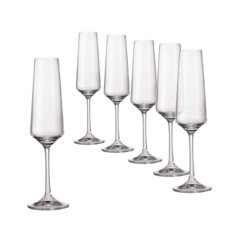 Sapphire Set of 6 Champagne Flute 160ml