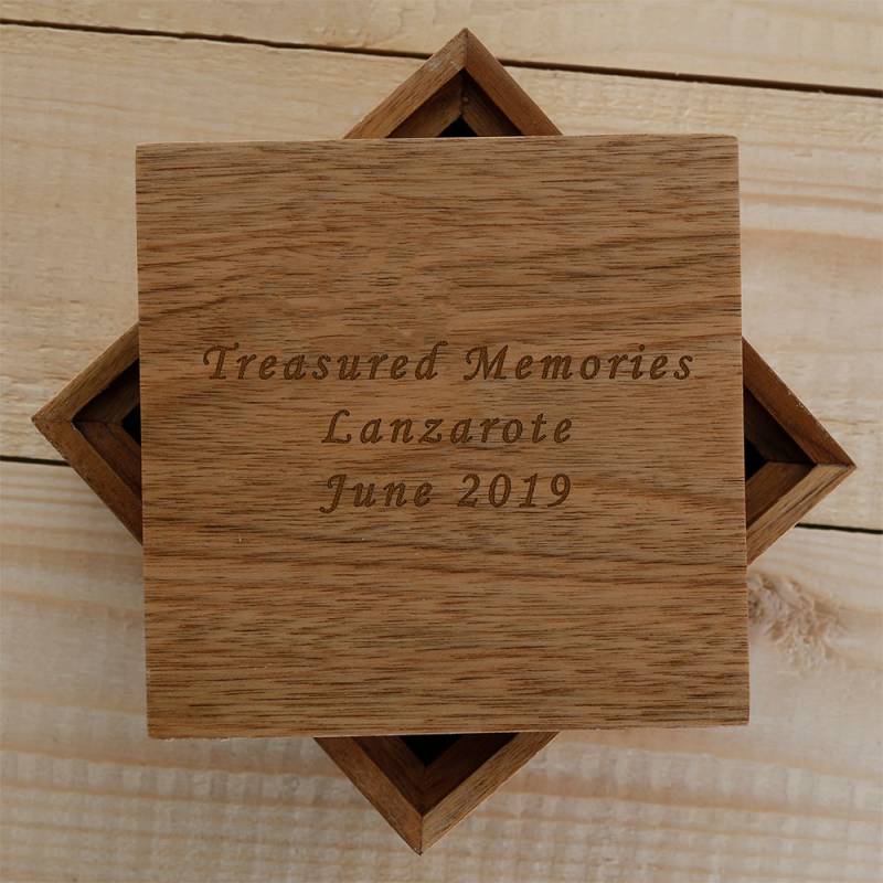 Four-Sided Photo Keepsake Box - Personalised