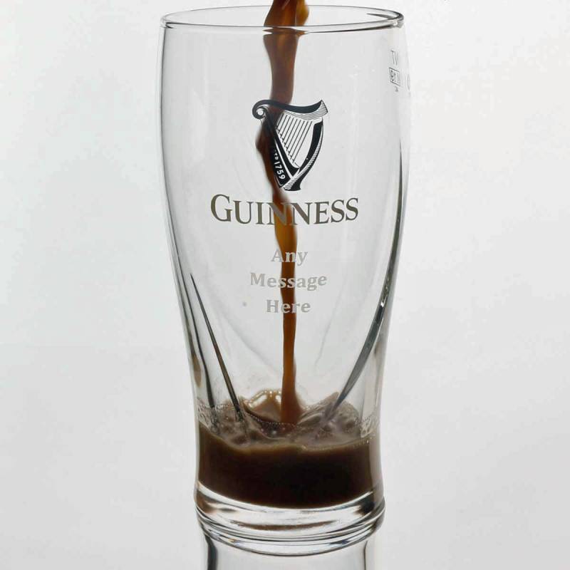 Engraved Personalised Guinness Pint Glass