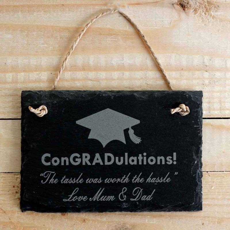 ConGRADulations Personalised Slate