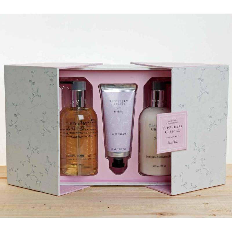 Sweet Pea 300ml Hand Lotion & Hand Wash with 100ml Hand Cream Tube