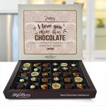 I Love You More Than Chocolate Personalised Chocolate Box 270g