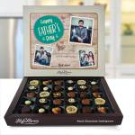 Happy Fathers Day Any 3 Photos Personalised Chocolate Box 270g
