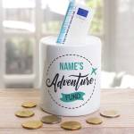 Adventure Fund Insert Name Personalised Money Jar