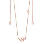 Tipperary Crystal Letter W Rose Gold Pendant