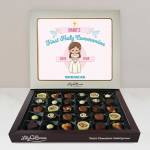 Name's First Holy Communion Girl - Personalised Chocolate Box 270g