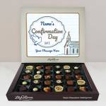 Name's Confirmation Day Church Colours - Personalised Chocolate Box 270g