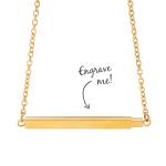 Any Secret Message - Horizontal Double Bar Necklace