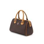 Tipperary Crystal Monogram Barrel Bag Mocha