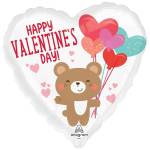 Happy Valentine's Day Bear Hug Heart Balloon in a Box
