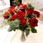 The Valentine's Day Dozen Premium Red Roses Bouquet